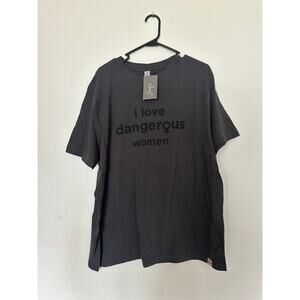 Zenzee X Dangerous Women Collab I Love Dangerous Women Tee XL NWT